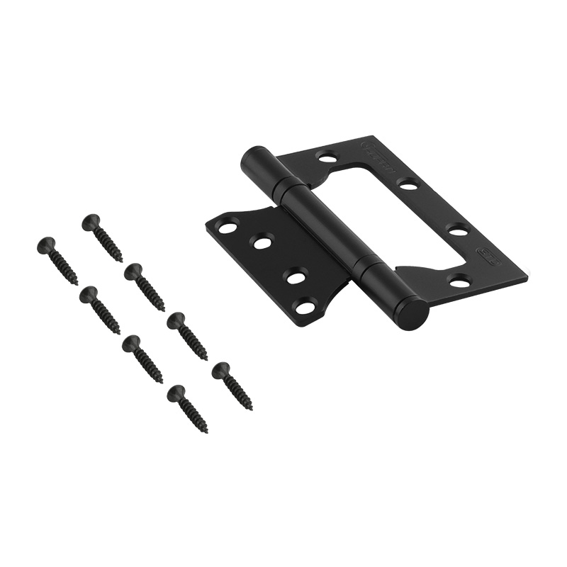 Комплектация и упаковка Петля без врезки 800-4" STD (100*75*2,5) без колп. цвет Черный Нора-М