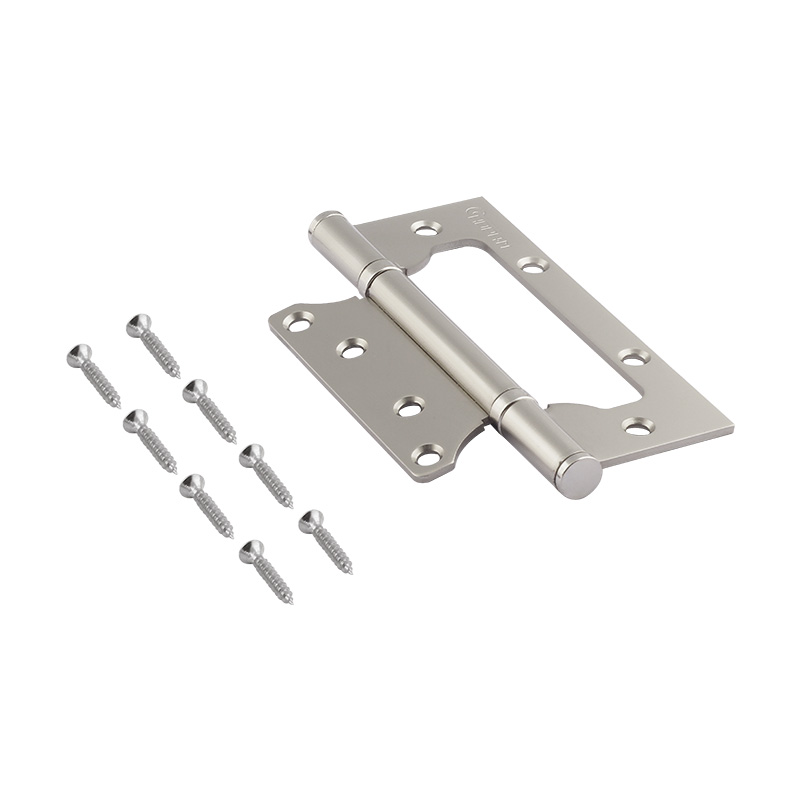 Комплектация и упаковка Петля без врезки 800-5" (125*75*2,5) без колп. цвет Матовый никель Нора-М