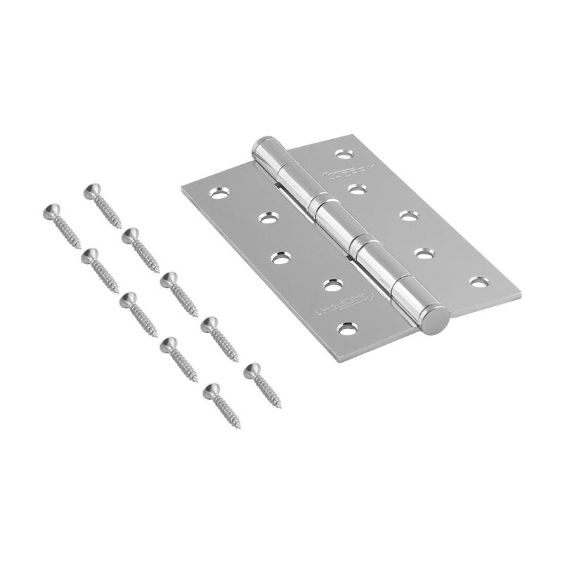 Комплектация и упаковка Петля универсальная 5"-2ВВ (125*75*2,5) без колп. цвет Хром Нора-М