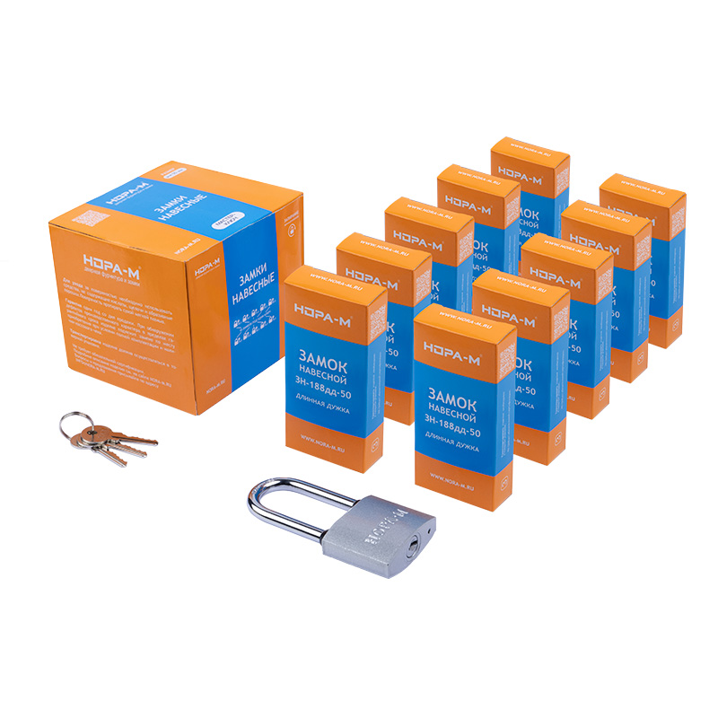Комплектация и упаковка Замок навесной МК-1010ДД мастер ключ цвет Темный Нора-М