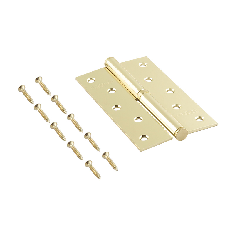 Комплектация и упаковка Петля левая/правая 750-5" (125*75*2,5) без колп. цвет Золото Нора-М