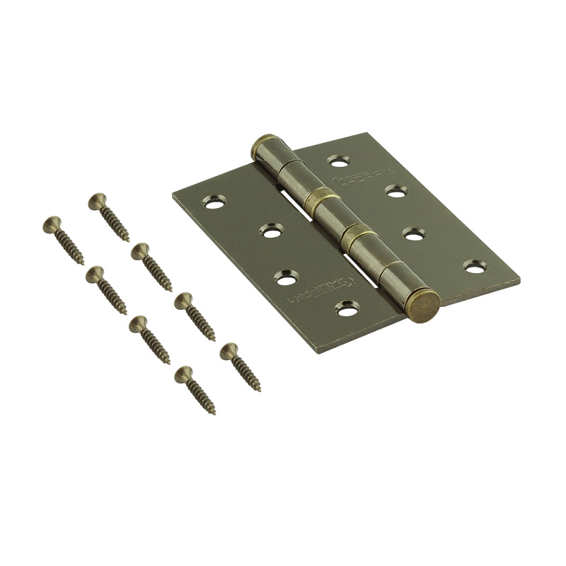 Комплектация и упаковка Петля универсальная 4"-2ВВ (100*75*2,5) без колп. цвет Старая бронза Нора-М