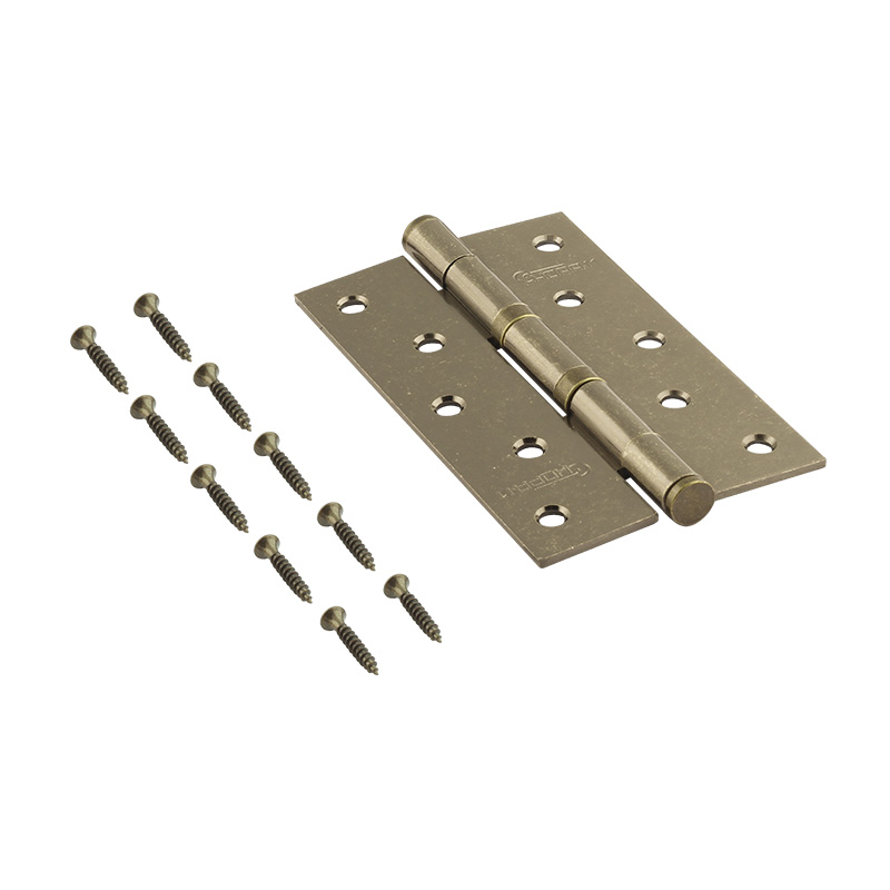 Комплектация и упаковка Петля универсальная 5"-2ВВ (125*75*2,5) без колп. цвет Застаренная бронза Нора-М