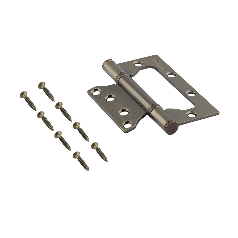 Комплектация и упаковка Петля без врезки 800-4" (100*75*2,5) без колп. цвет Старая бронза Нора-М