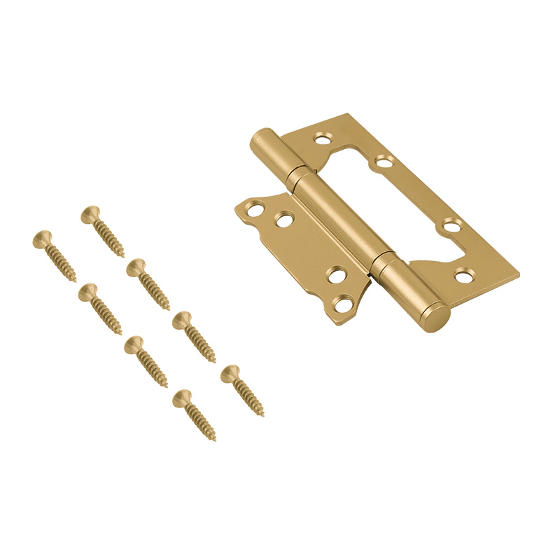 Комплектация и упаковка Петля без врезки 800-5'' (125*74*2,6мм) без колп. ISPARUS цвет Сатинированное золото Нора-М