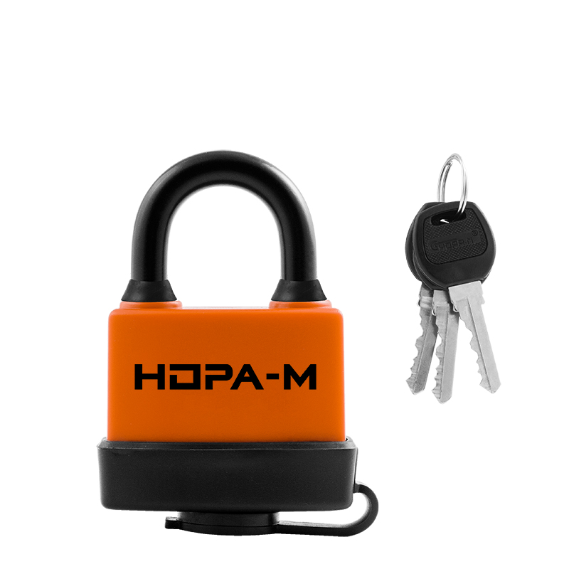 Замок навесной всепогодный ЗНВ-702 цвет Оранжевый Нора-М